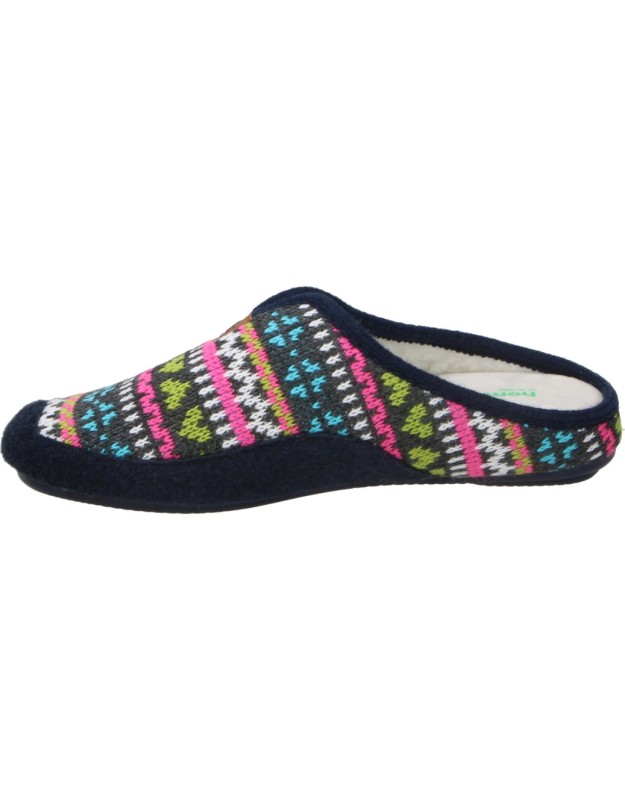 Zapatillas de casa abiertas NORTEÑAS 052-50-22 negras para mujer