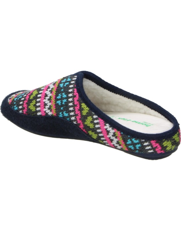 Zapatillas de casa abiertas NORTEÑAS 052-50-22 negras para mujer