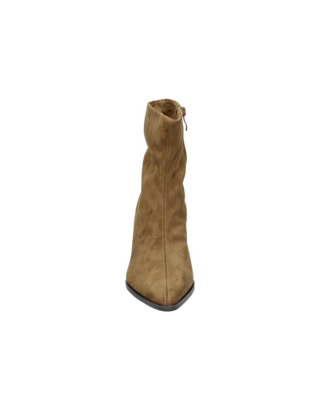 Botines con tacón SKYDIVA Ate en color camel para mujer