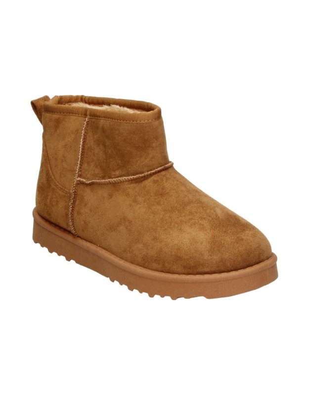 Botines australianos planos SKASUAL 35-3349 en camel para mujer