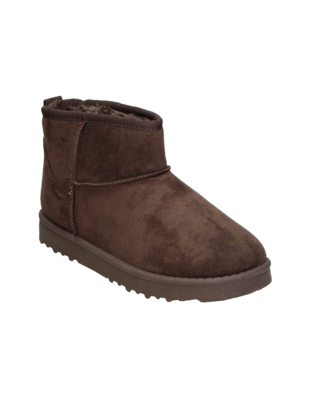 Botines australianos planos SKASUAL 35-3349 marrones para mujer