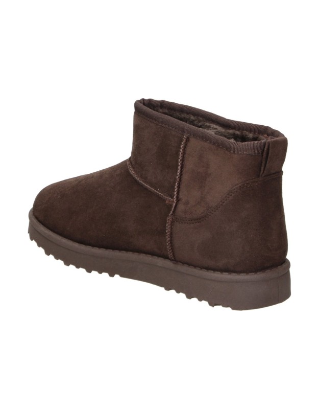 Botines australianos planos SKASUAL 35-3349 marrones para mujer