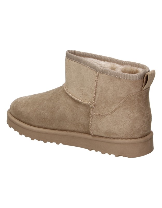 Botines australianos planos SKASUAL 35-3349 en beige para mujer