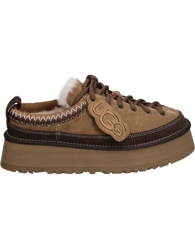 Zuecos con plataforma UGG Heritage Lace Up marrones para mujer