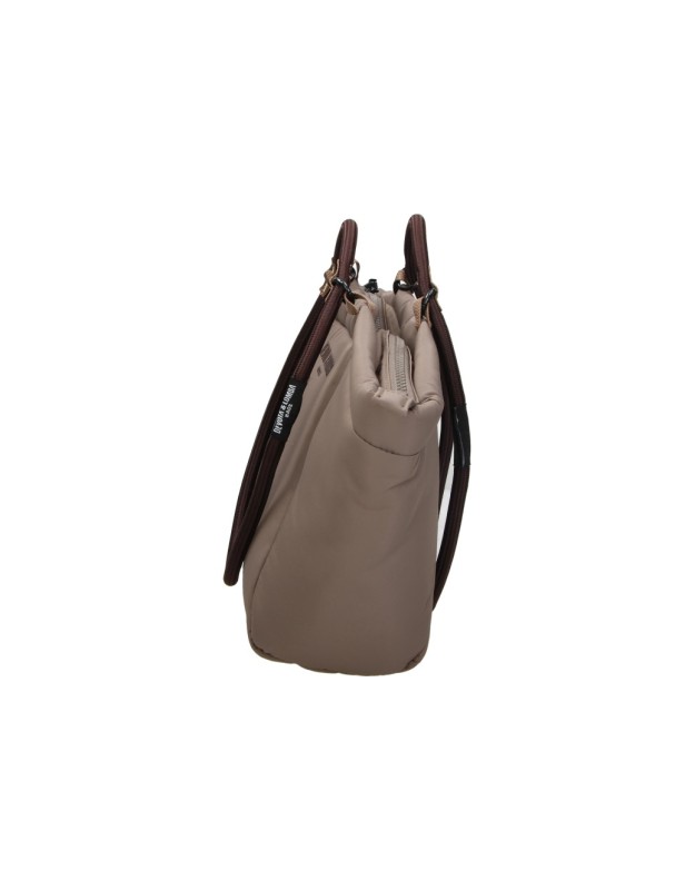 Bolso shopper DEVOTA&LOMBA 160605 en color taupe para mujer