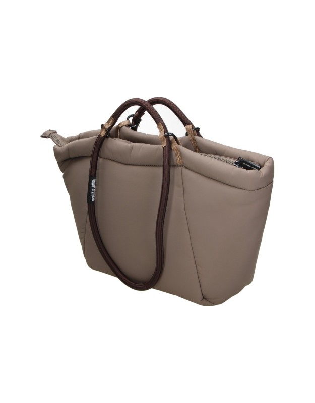 Bolso shopper DEVOTA&LOMBA 160605 en color taupe para mujer