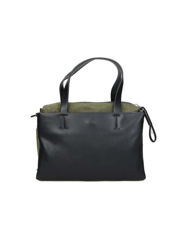 Bolso de hombro DEVOTA&LOMBA 160514 negro y verde para mujer