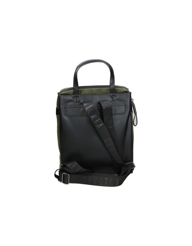 Mochila de paseo DEVOTA&LOMBA 160515 negra y verde