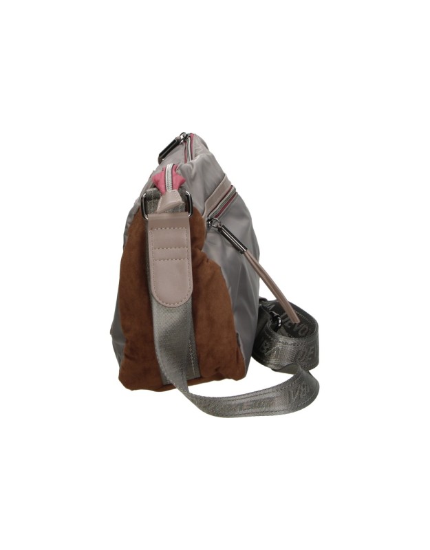 Bolso bandolera DEVOTA&LOMBA 261306 en color taupe para mujer