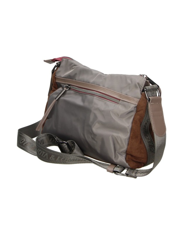 Bolso bandolera DEVOTA&LOMBA 261306 en color taupe para mujer
