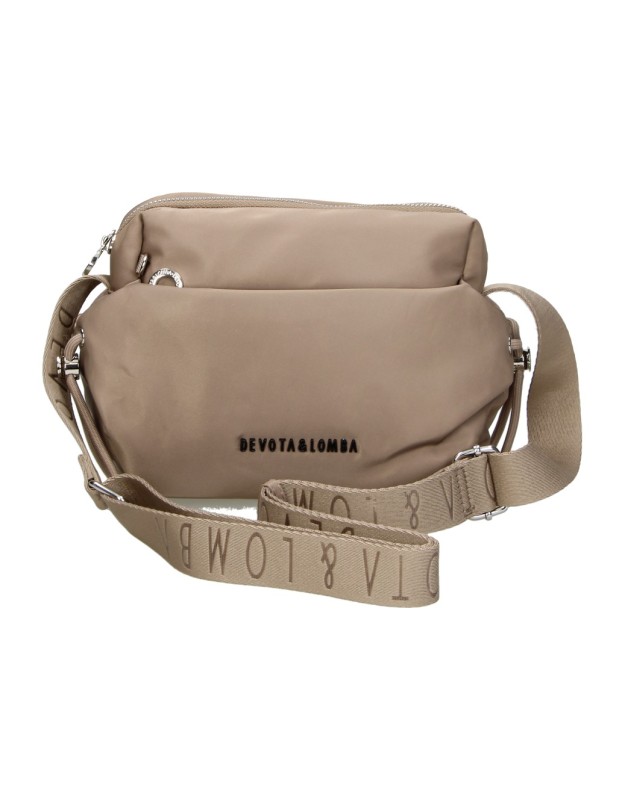 Bolso bandolera DEVOTA&LOMBA 160501 en color taupe