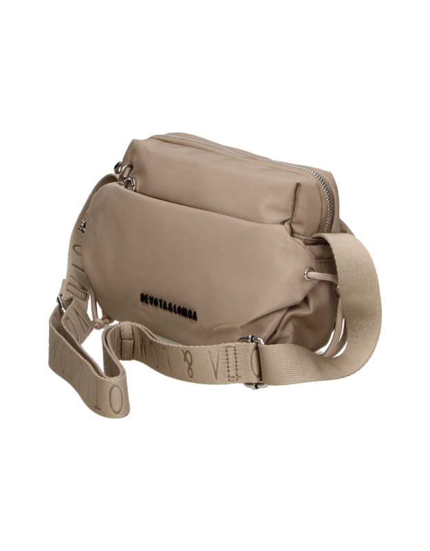 Bolso bandolera DEVOTA&LOMBA 160501 en color taupe