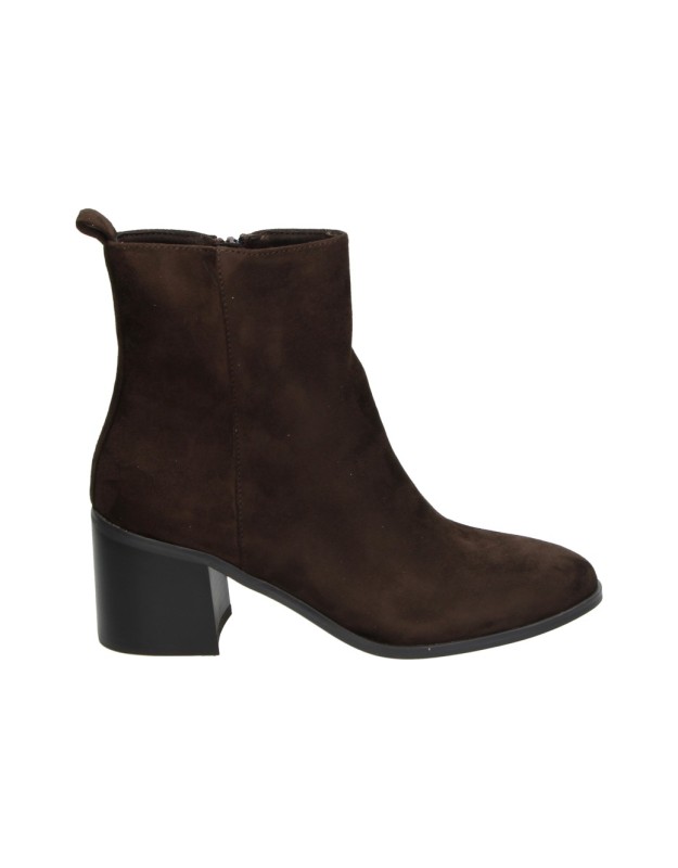 Botines de tacón SKYDIVA Revel marrón chocolate para mujer
