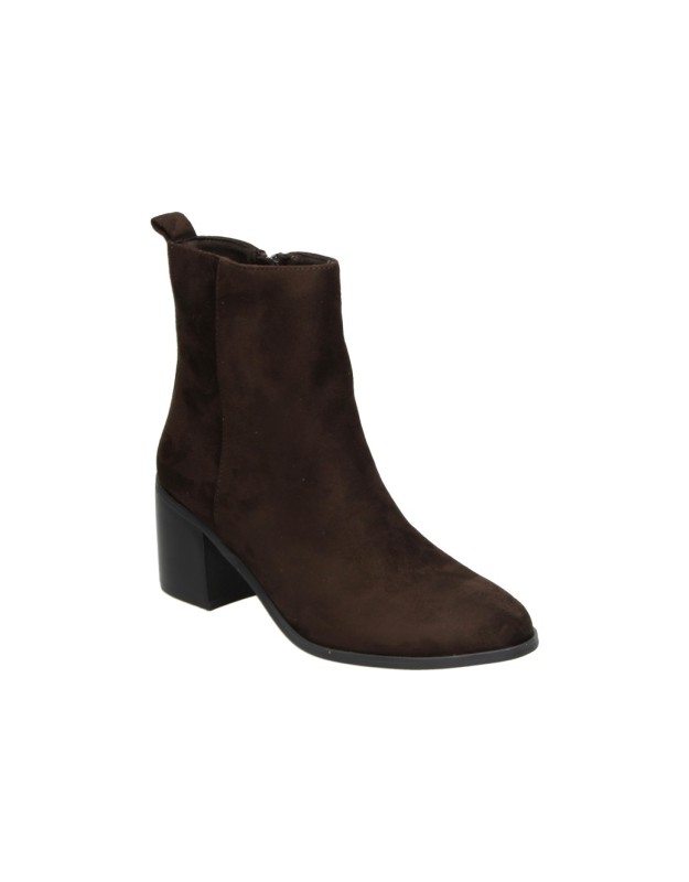 Botines de tacón SKYDIVA Revel marrón chocolate para mujer