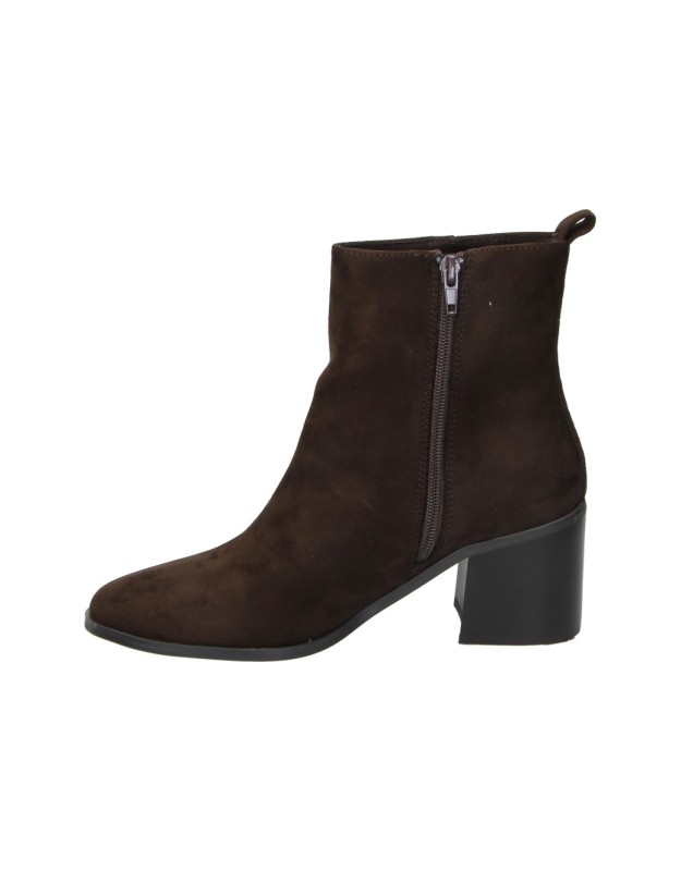 Botines de tacón SKYDIVA Revel marrón chocolate para mujer
