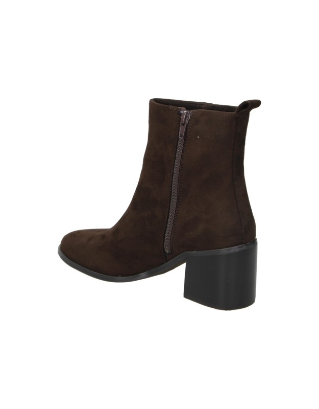 Botines de tacón SKYDIVA Revel marrón chocolate para mujer