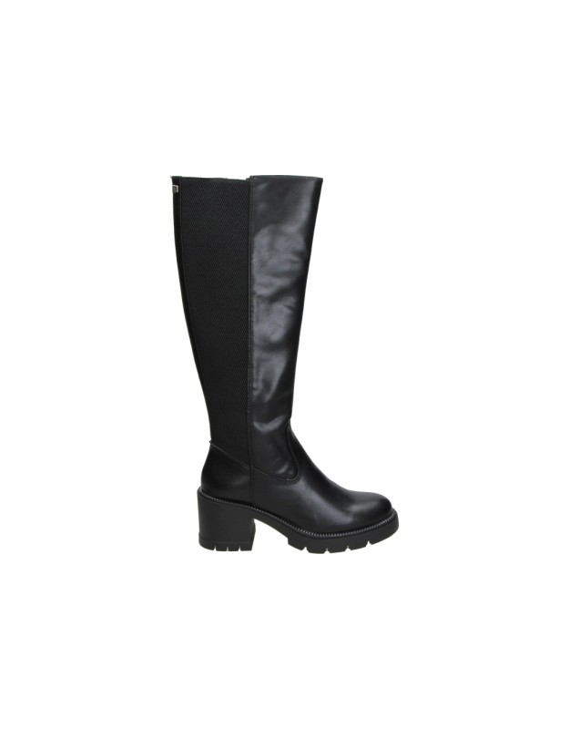 Botas altas con tacón Mustang Prga negras para mujer 56290