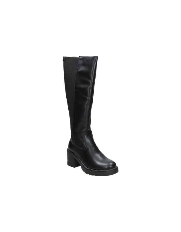 Botas altas con tacón Mustang Prga negras para mujer 56290
