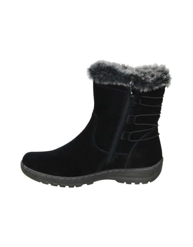 Botas water resistant negras C. TAPIOCA T573-1 para mujer