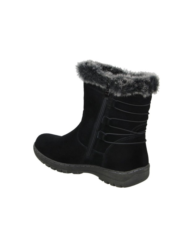 Botas water resistant negras C. TAPIOCA T573-1 para mujer