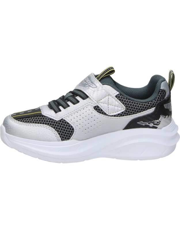 Zapatillas Skechers Garage gris y blanca para niño 402150l-slbk