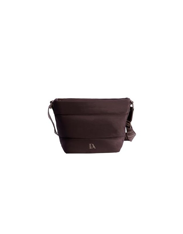 Bolso bandolera marrón DON ALGODON 0si7838051 para mujer