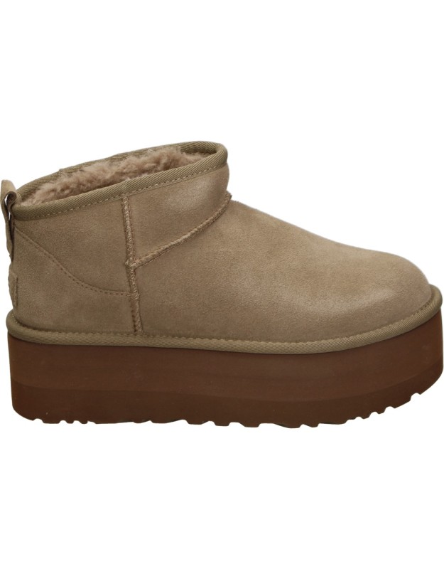 Botines con plataforma UGG Classic Ultra Mini Platform en marrón