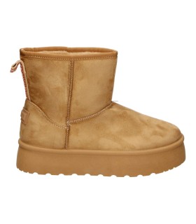 Botines australianos con plataforma D'Angela DHI31969 en camel