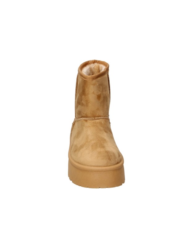 Botines australianos con plataforma D'Angela DHI31969 en camel