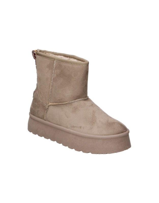 Botines australianos con plataforma D'Angela DHI31969 en taupe