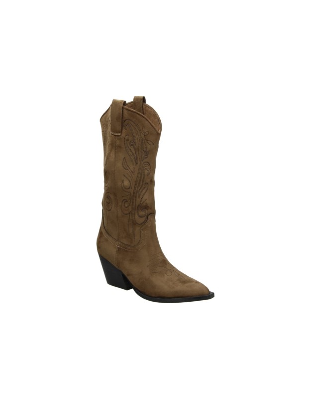 Botas cowboy con tacón Skydiva Her marrones para mujer