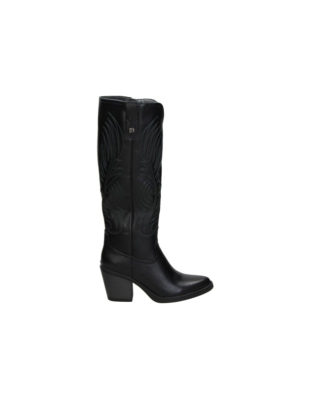 Botas cowboy de tacón Mustang Tijuana negras para mujer 56358