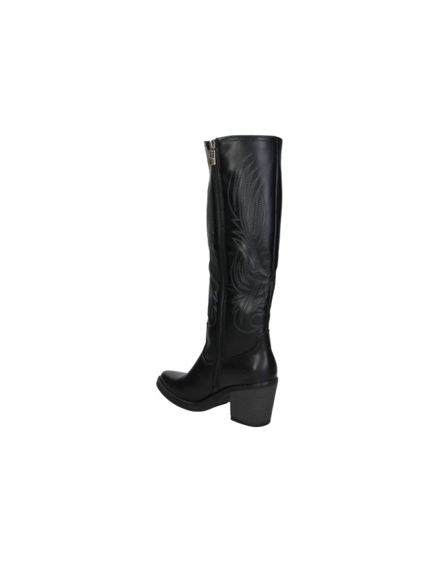 Botas cowboy de tacón Mustang Tijuana negras para mujer 56358