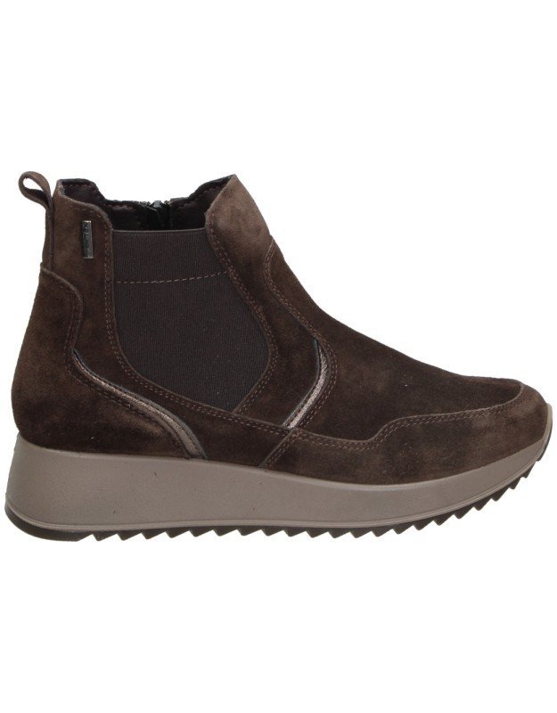 Botines Gore-Tex de piel con cuña IMAC marrones 208409.7103.017