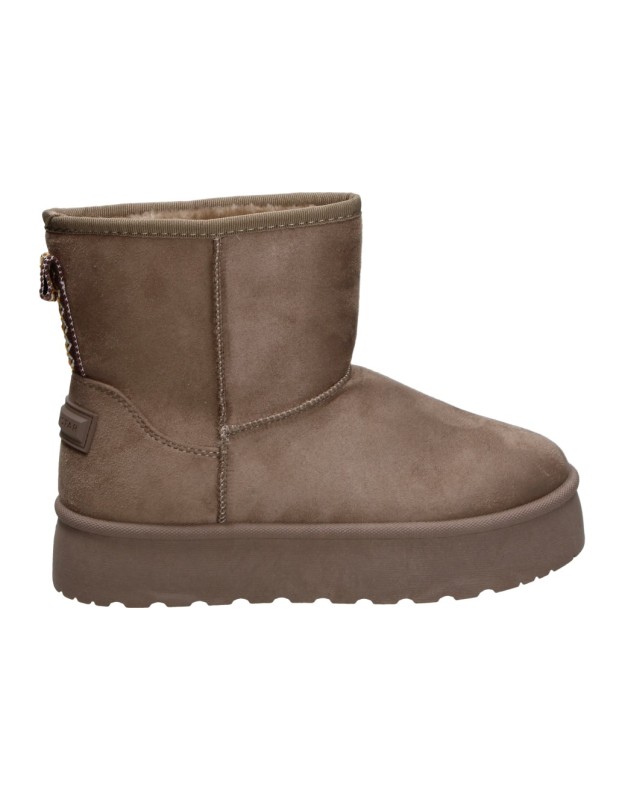 Botines australianos con plataforma D'Angela DHI31969 en taupe