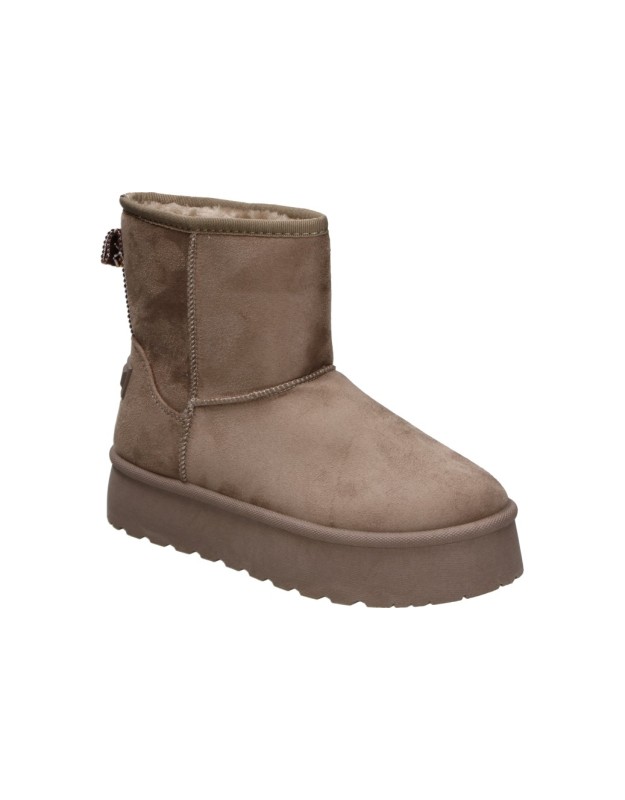 Botines australianos con plataforma D'Angela DHI31969 en taupe