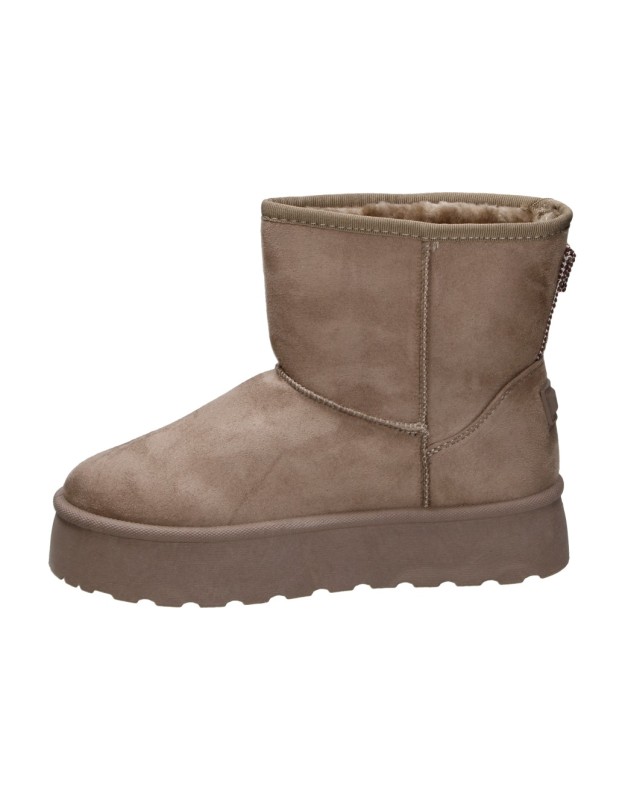 Botines australianos con plataforma D'Angela DHI31969 en taupe