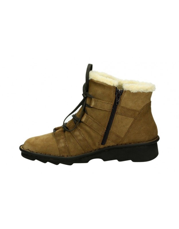 Botines para señora planos  377-019 en marron