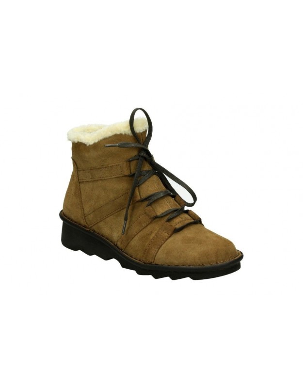 Botines para señora planos  377-019 en marron