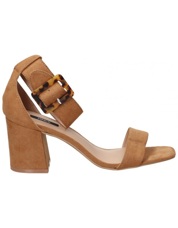 Sandalias casual de moda joven only amanda ankle color marron