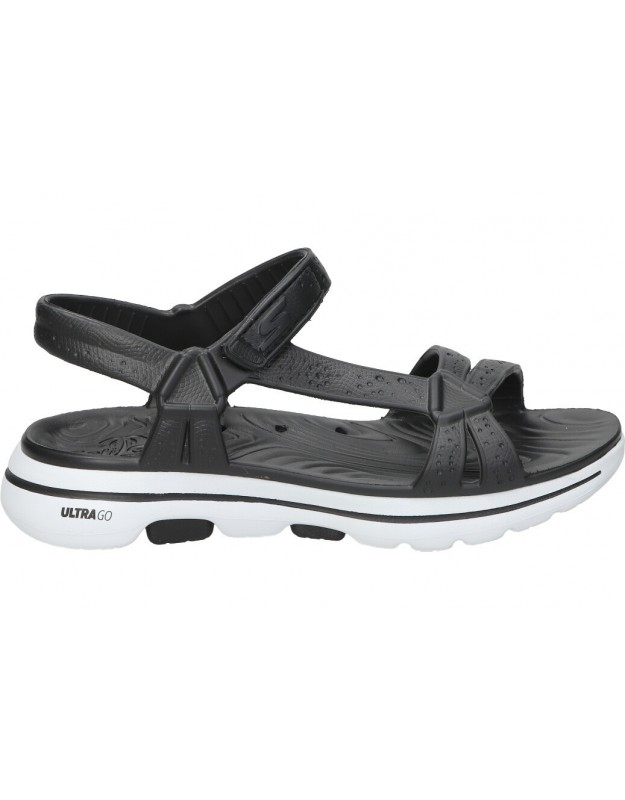 Skechers GOwalk 5 - Tahití negro 111101-bkw chanclas negro. Aptas agua