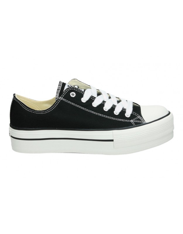 Zapatillas negras con plataforma Victoria