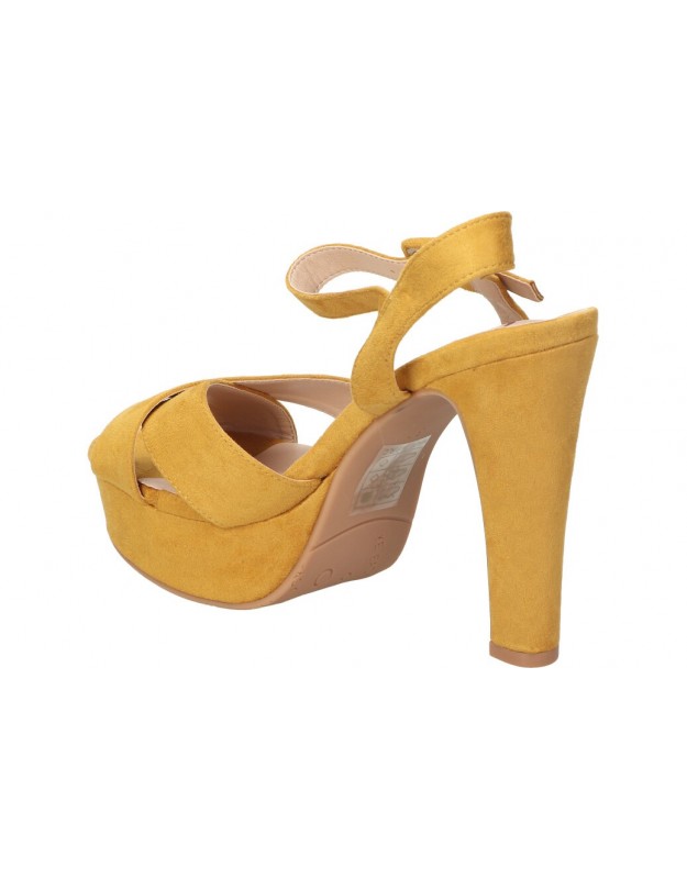 Sandalias color amarillo de casual own w1901207.