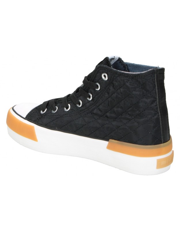 Zapatillas negras altas de mujer Mustang 60187