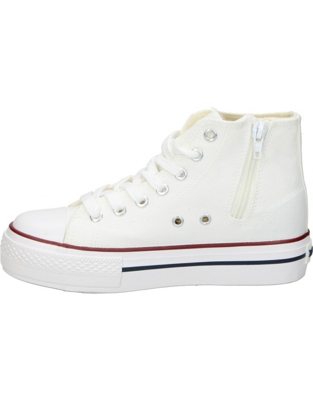 Zapatillas blancas altas con plataforma CHK10 City Up Kids 02N