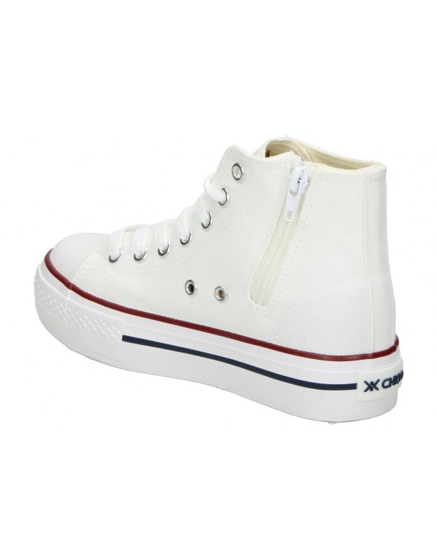 Zapatillas blancas altas con plataforma CHK10 City Up Kids 02N