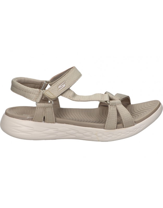 Sandalias beige de mujer SKECHERS