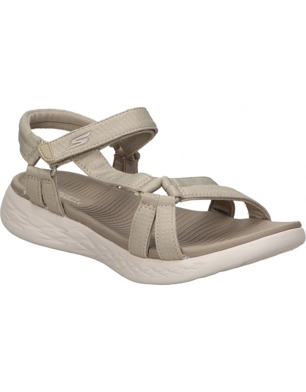 Sandalias beige de mujer SKECHERS