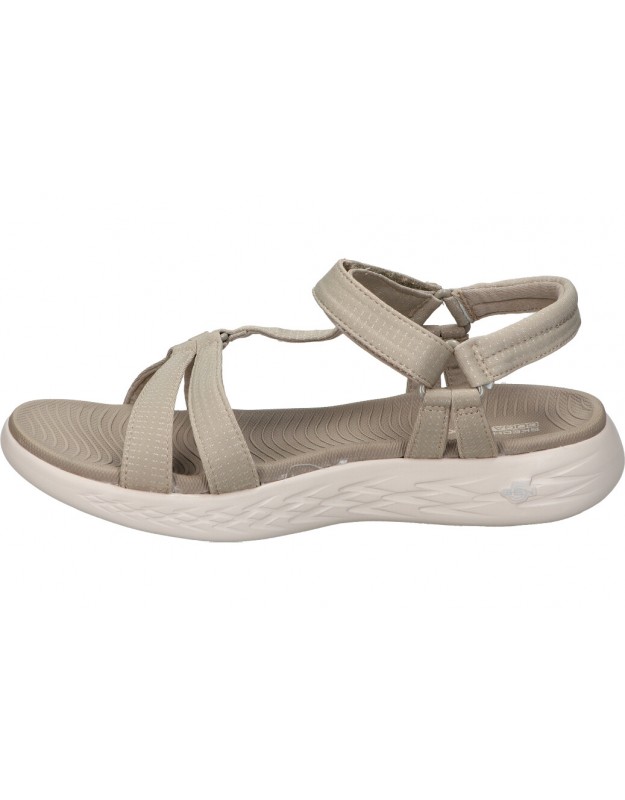 Sandalias beige de mujer SKECHERS