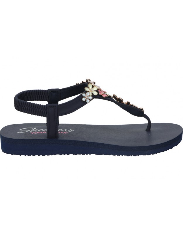 Sandalias con detalles flores SKECHERS